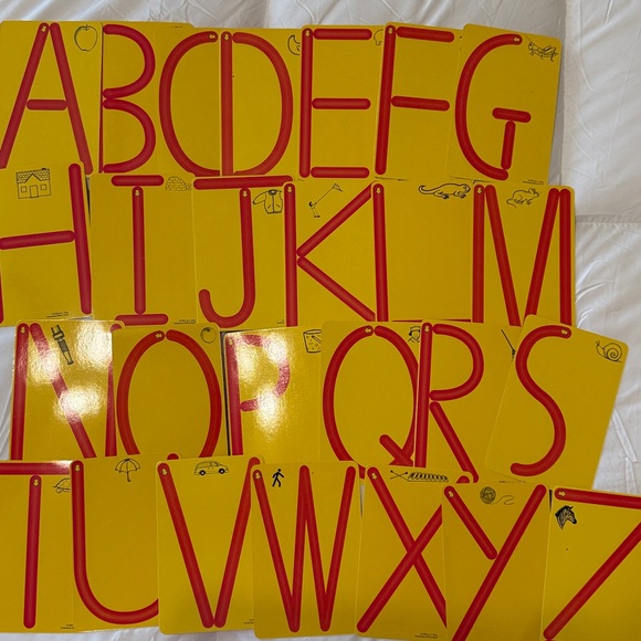 Alphabet Tracing Boards - Blue and Yellow - Picture 4 of 4